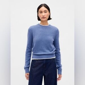 Gap CashSoft Crewneck Sweater Blue